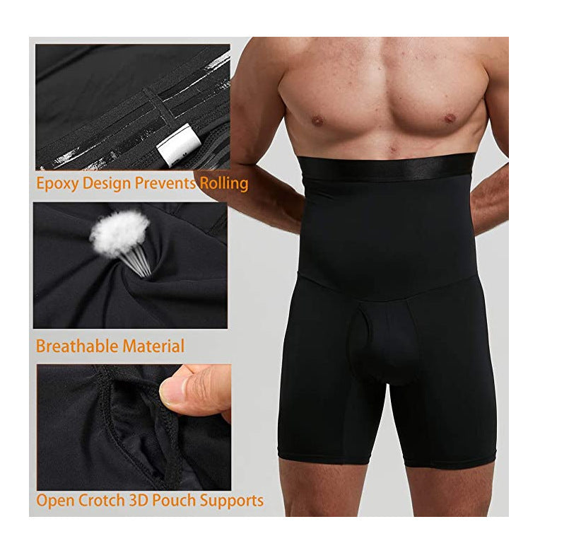 SculptFit™ – Hoge Taille Corrigerende Shapewear Short voor Mannen met Anti-Slip Comfort
